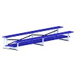 Jaypro Sports BLDP-2ALPC 2 Row Powder Coated Bleacher 