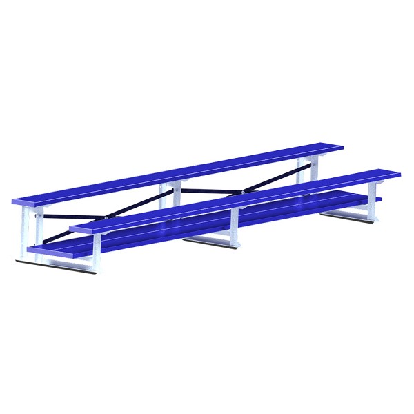 Jaypro Sports BLDP-2ALPC 2 Row Powder Coated Bleacher 